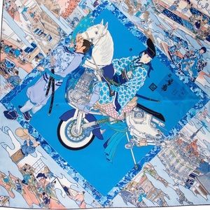 Hermes 90 cm silk scarf